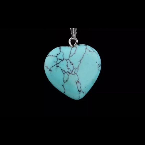 Turquoise Heart Necklace - Picture 2 of 3